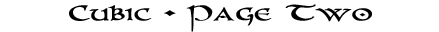 Cubic - Page One